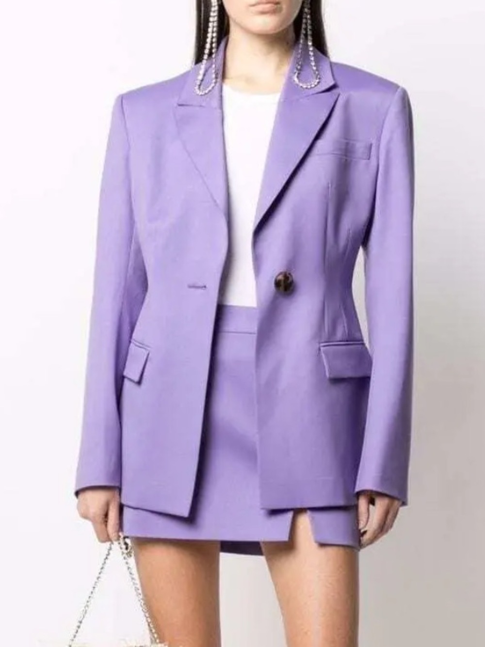 The Attico Lilac Single Breasted Blazer M NWOT